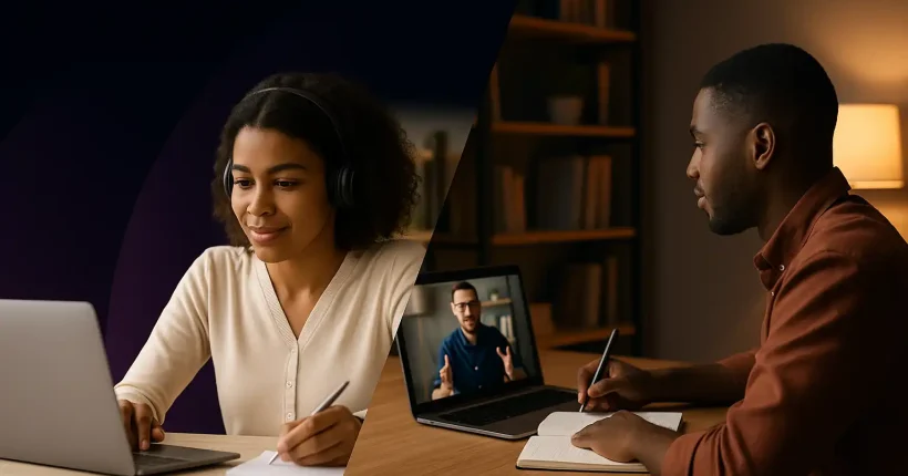 Self-Paced vs. Live Online Learning