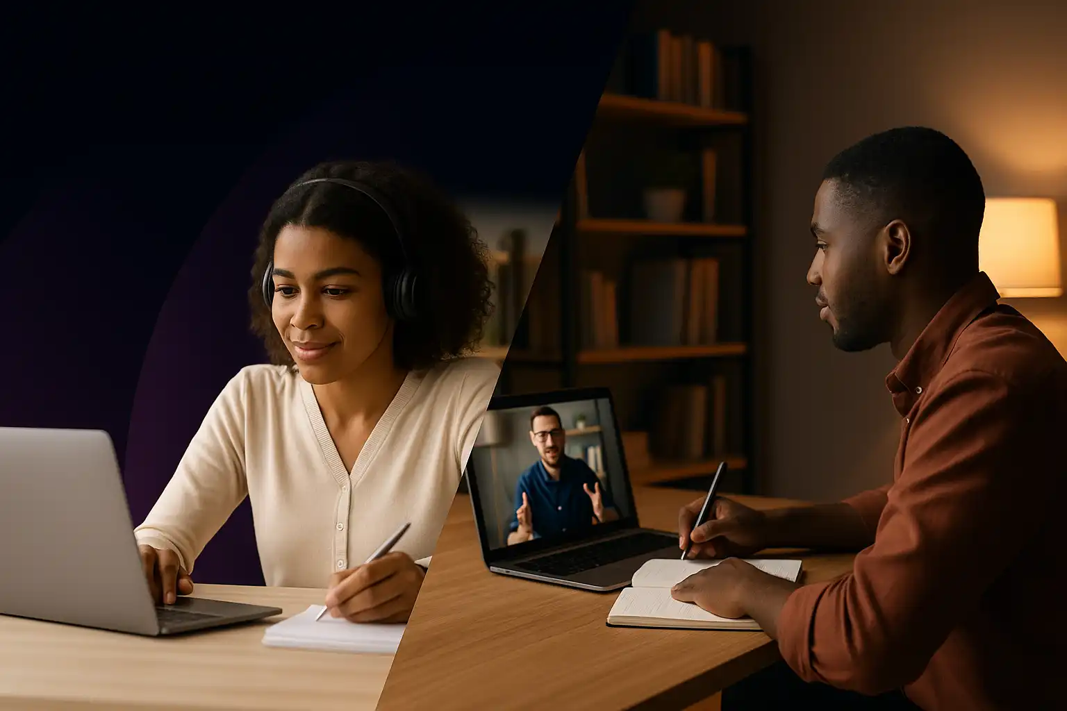 Self-Paced vs. Live Online Learning